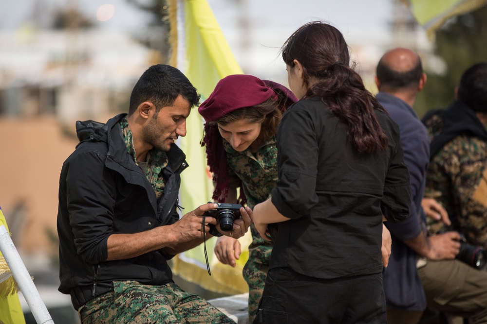 Syrian Democratic Forces Celebrate End of ISIS's So-Called Physical Caliphate