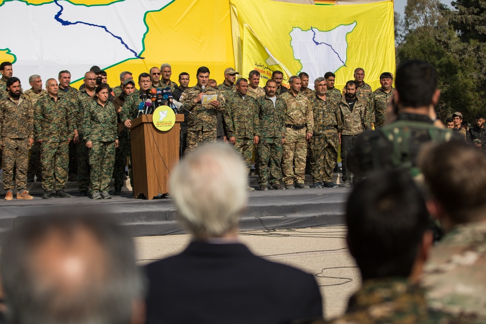 Syrian Democratic Forces Celebrate End of ISIS's So-Called Physical Caliphate