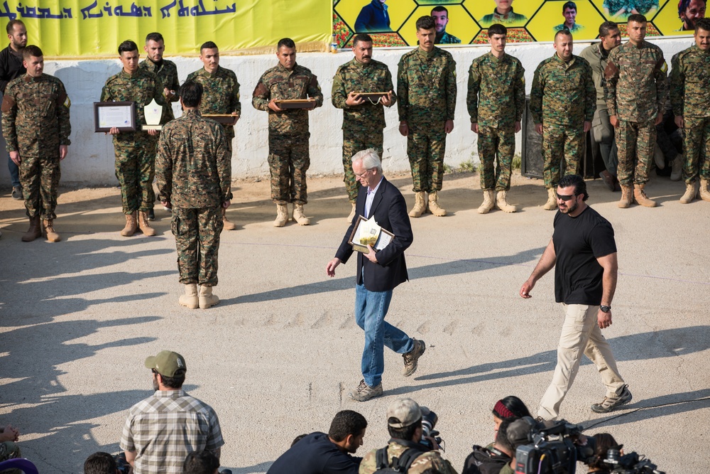 Syrian Democratic Forces Celebrate End of ISIS's So-Called Physical Caliphate