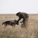 Military working dog and trainer participates in Gunfighter Flag exercise to enhance readiness