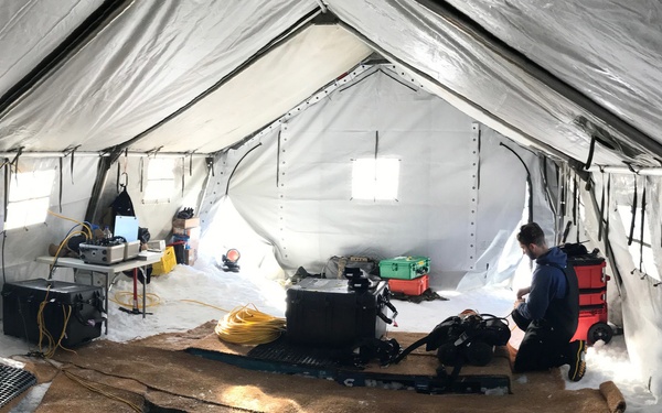 NECC Divers join U.S. Coast Guard, Canadian and British Forces Train Under the Ice