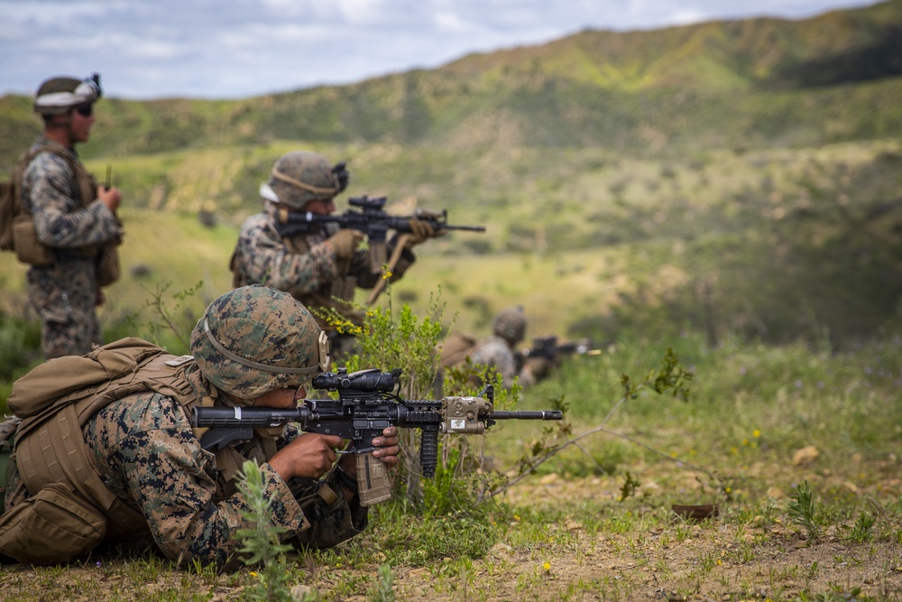 2/5 Marines conduct fire and maneuver drills