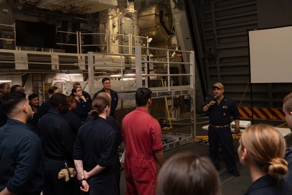 USS Zumwalt Celebrates 126th CPO Birthday