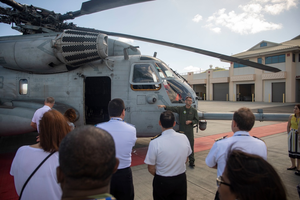 Foreign Naval Attachés visit MCBH