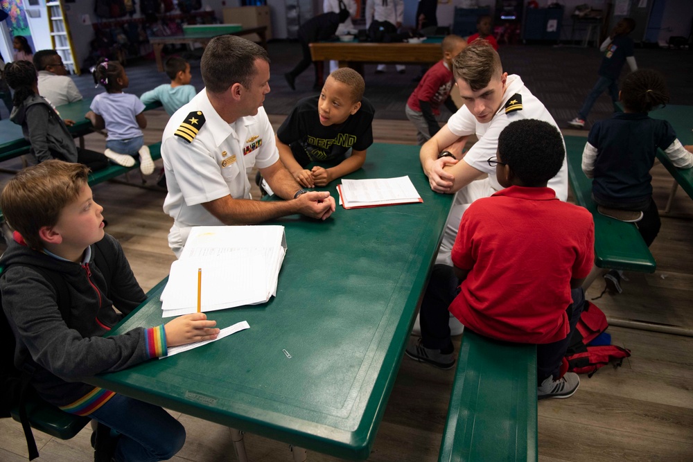 USS North Carolina Visits Boys and Girls Club During Wilmington Navy Week