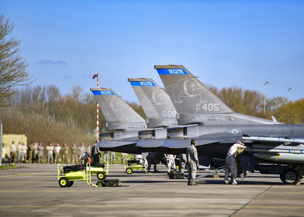 148th Fighter Wing Participates in Frisian Flag 2019