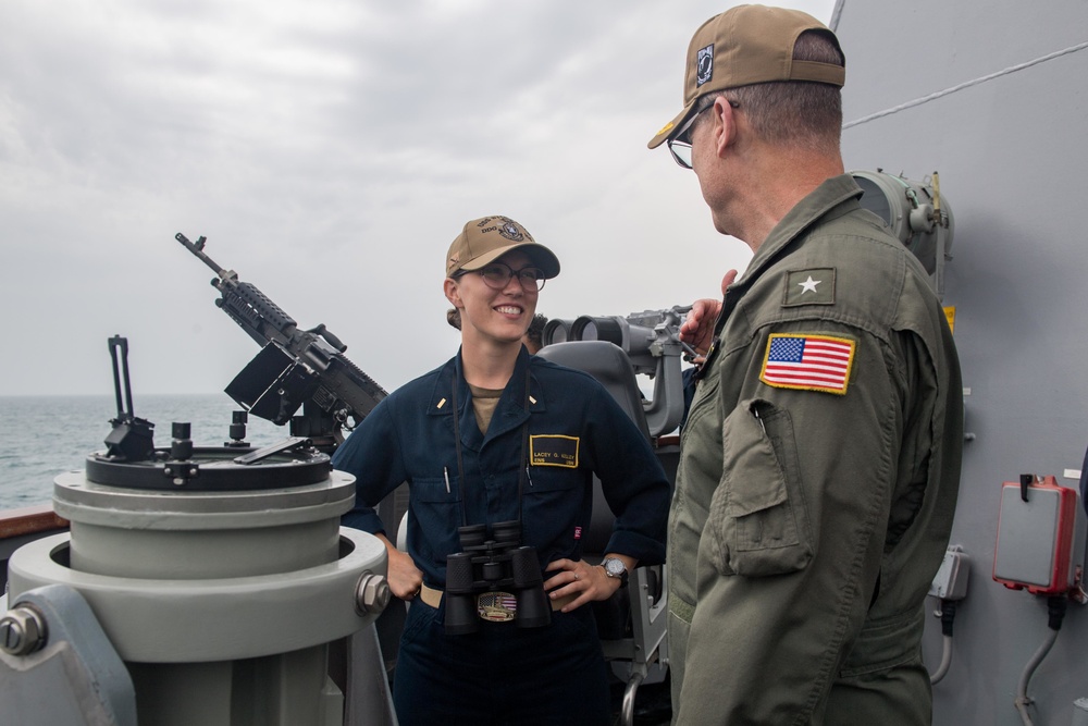 U.S. Navy Rear Admiral Visits USS Stockdale