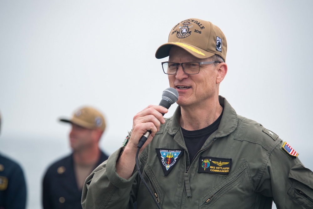 U.S. Navy Rear Admiral Visits USS Stockdale