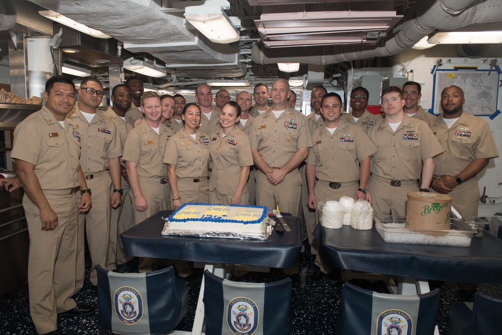 USS Stockdale celebrates 126th chief petty officer birthday