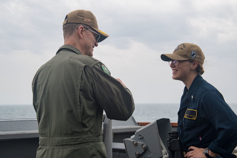 U.S. Navy Rear Admiral Visits USS Stockdale