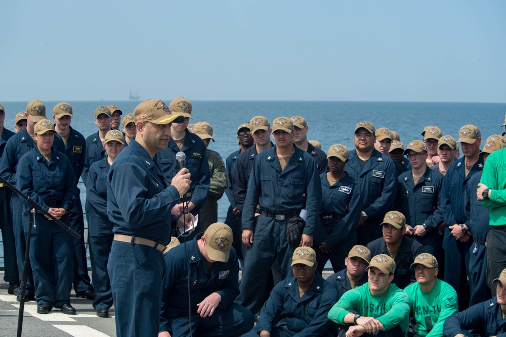 Commander, Carrier Strike Group (CSG) 3 Visits Stockdale