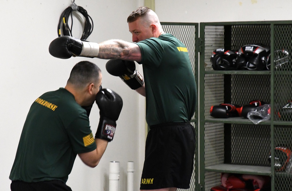 91st MP Soldiers at Fort Drum demonstrate warrior ethos during boxing academy