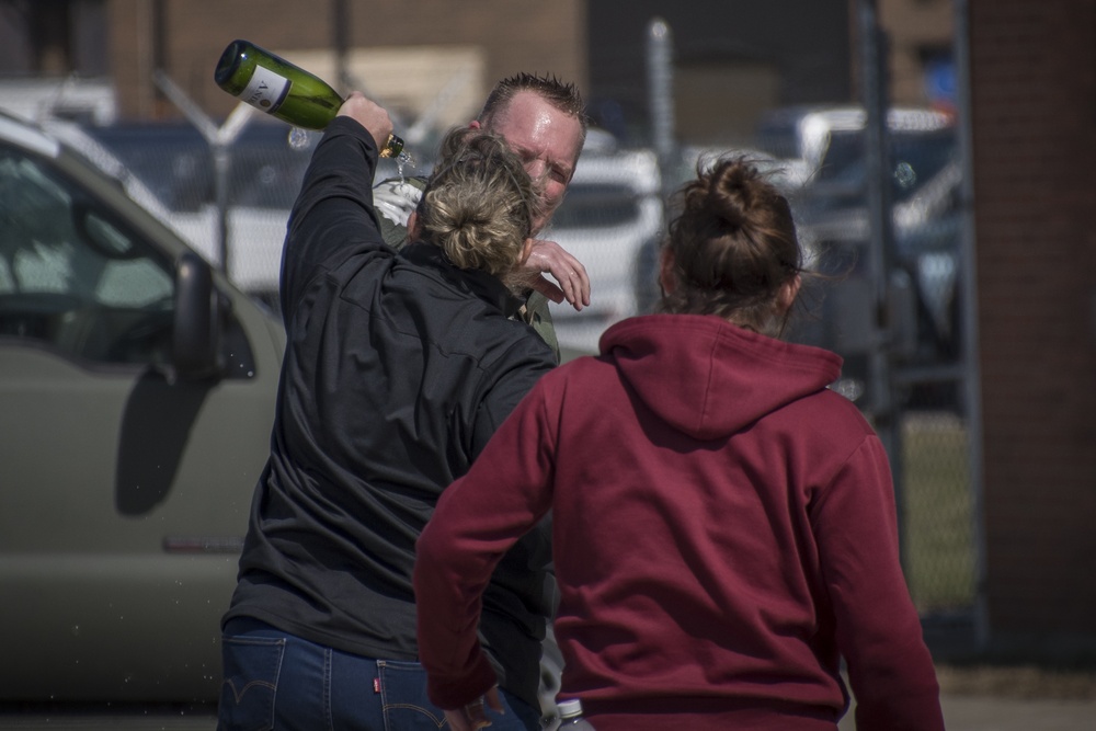 Lt Col Jeffrey C. Siwik Celebrates Fini Flight