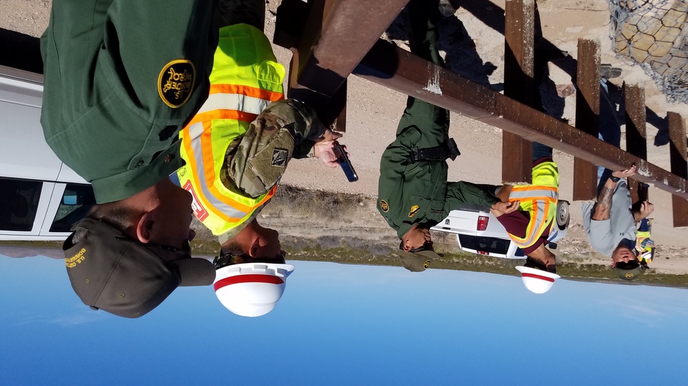 USACE Border Wall recon team - near El Paso, TX
