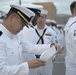 NMCSD DFA Holds a Service Dress White Uniform Inspection