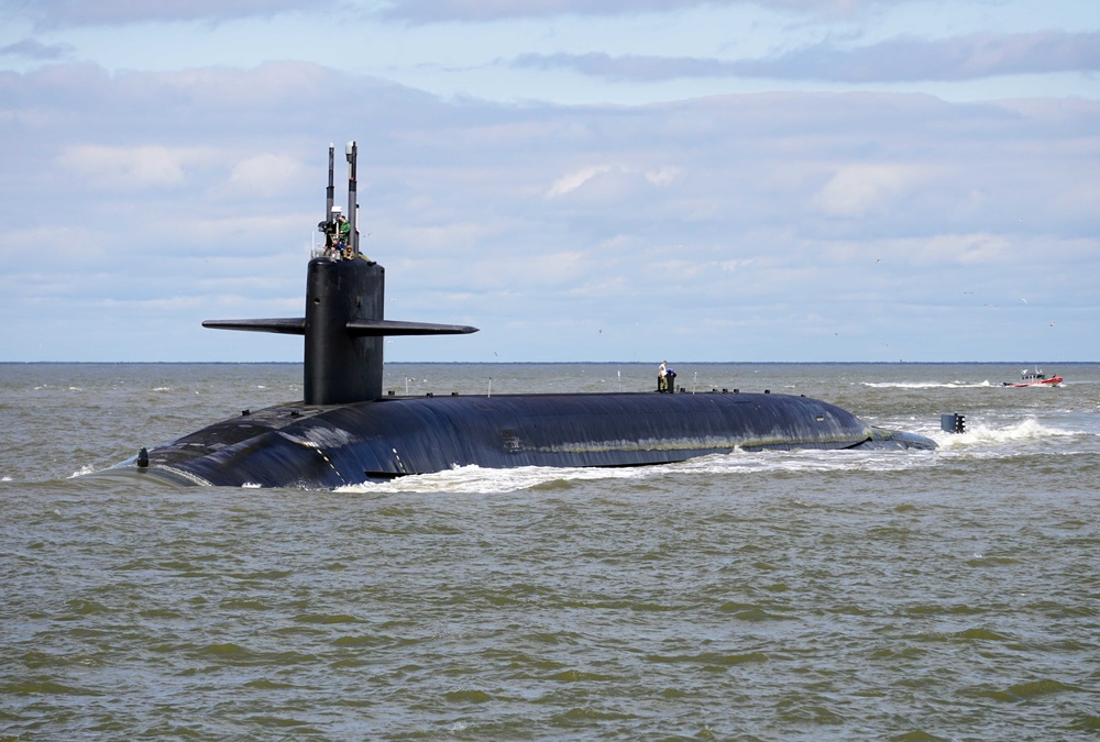 USS Alaska (Gold) Returns to Naval Submarine Base Kings Bay