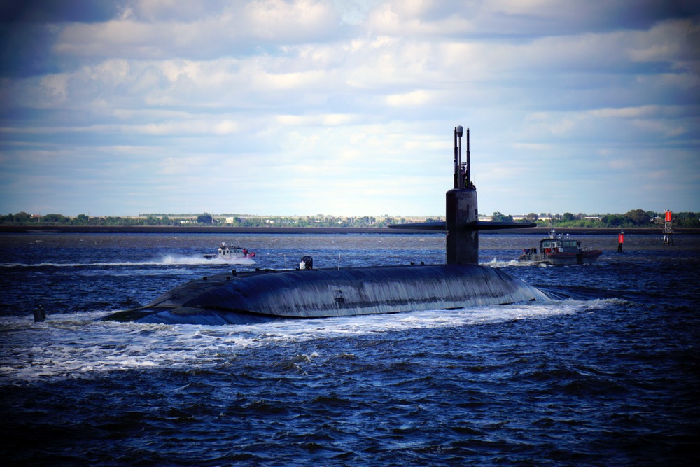 USS Alaska (Gold) Returns to Naval Submarine Base Kings Bay