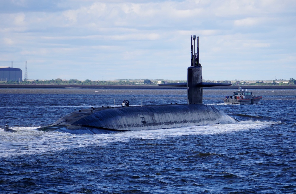 USS Alaska (Gold) Returns to Naval Submarine Base Kings Bay