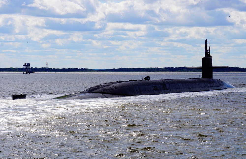 USS Alaska (Gold) Returns to Naval Submarine Base Kings Bay