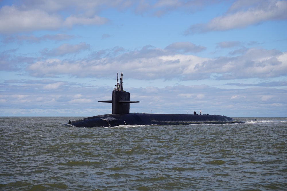 USS Alaska (Gold) Returns to Naval Submarine Base Kings Bay