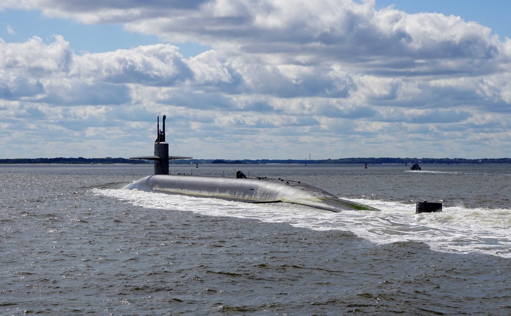 USS Alaska (Gold) Returns to Naval Submarine Base Kings Bay