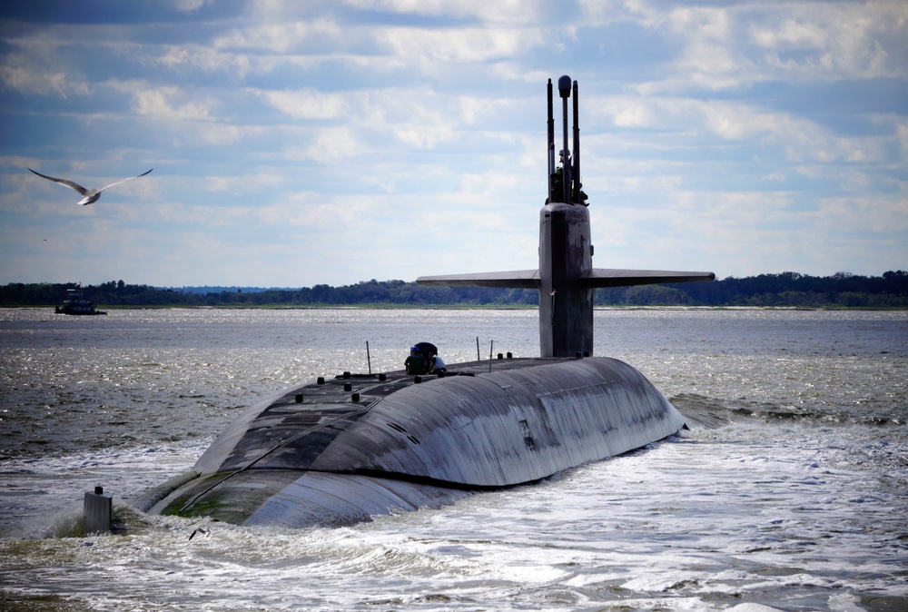 USS Alaska (Gold) Returns to Naval Submarine Base Kings Bay