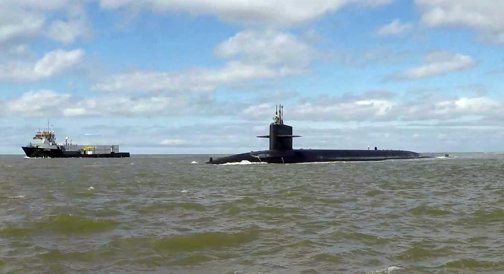 USS Alaska (Gold) Returns to Naval Submarine Base Kings Bay