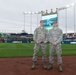 Airmen are recognized at the Kansas City Royals opening game