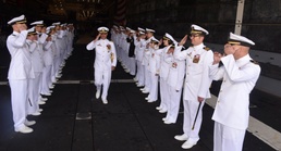 USS John P. Murtha Holds Change of Command Ceremony