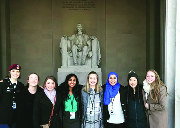 Fort Polk officer mentors U.S. Senate Youth Program students