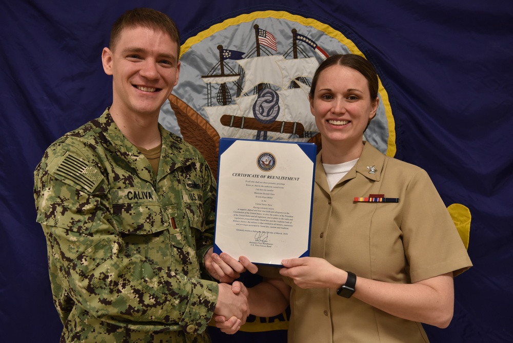 U.S. Fleet Forces Band Reenlistment Ceremonies