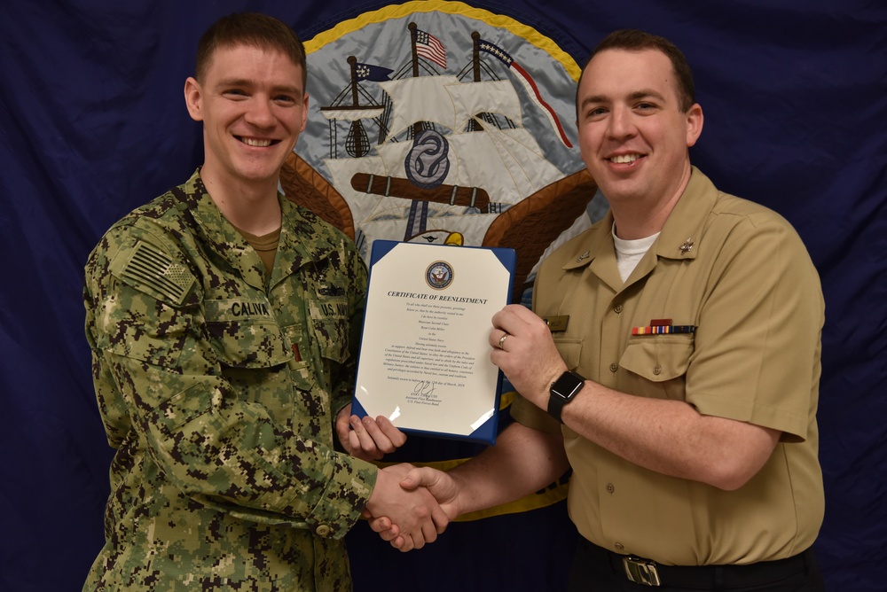 U.S. Fleet Forces Band Reenlistment Ceremonies