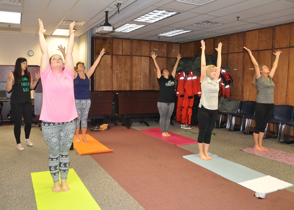 USACE employee helps to improve workplace wellness through Yoga Program