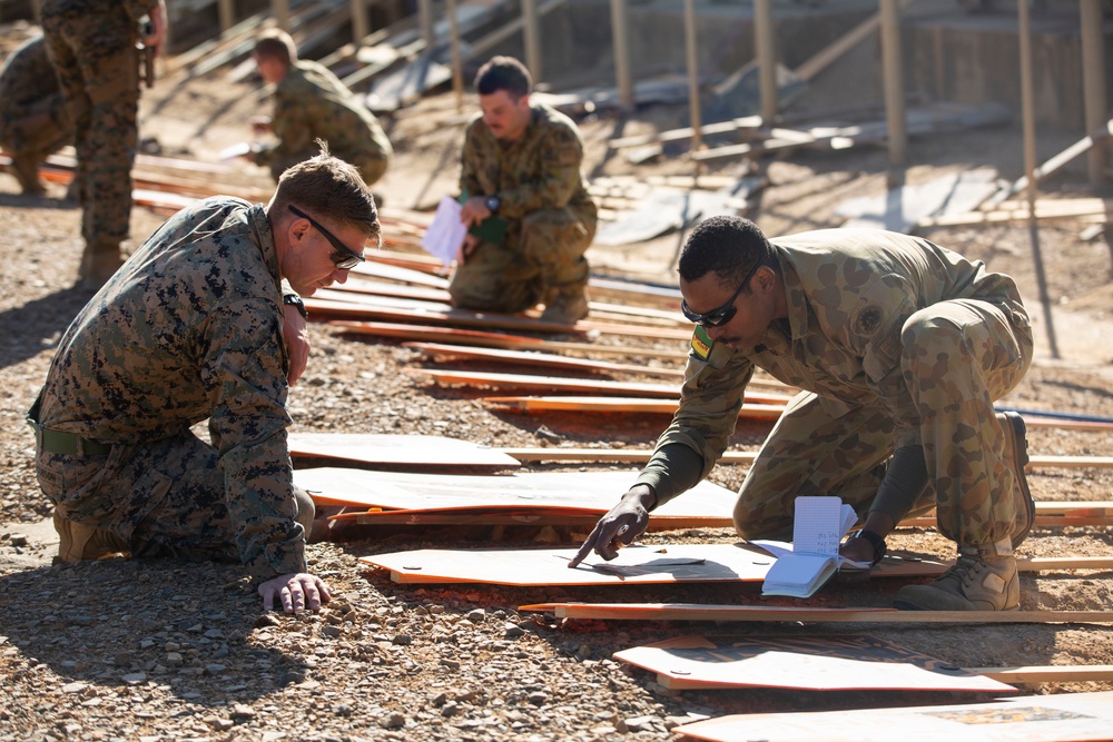 U.S. Marines compete in marksmanship events during AASAM 2019