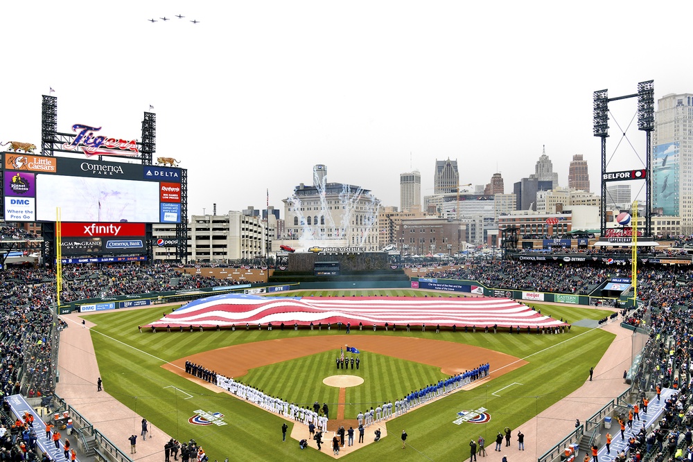 DVIDS Images Detroit Tigers Opening Day [Image 1 of 10]