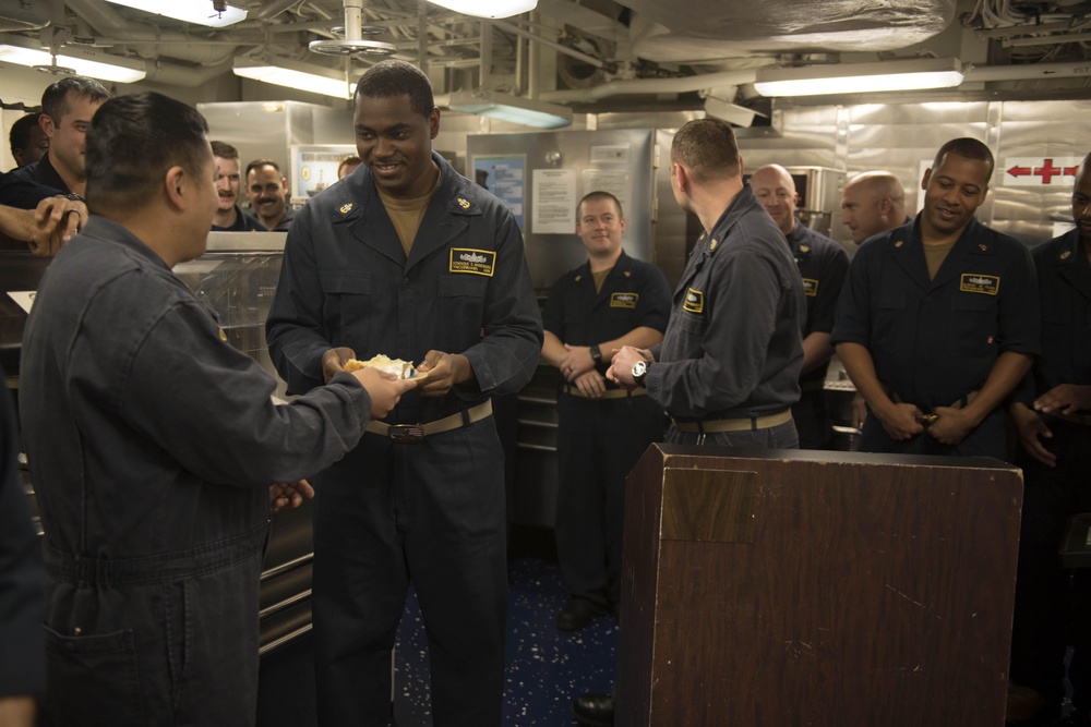 126th chief petty officer birthday aboard USS Spruance