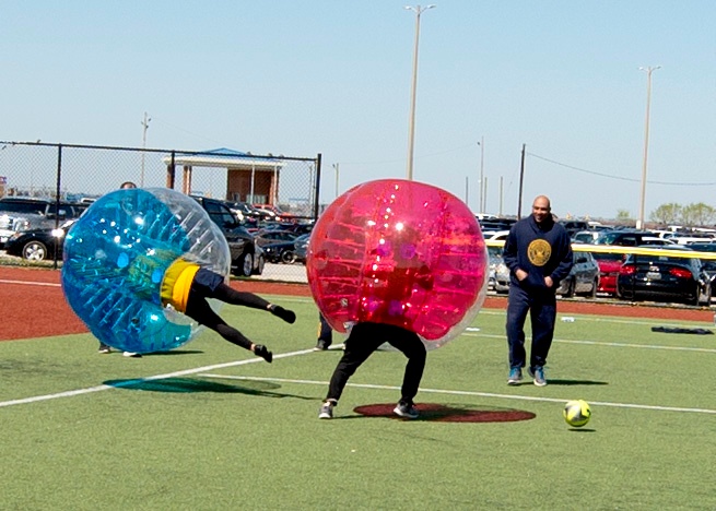 Navy Chiefs participate in a Goat Locker Challenge at Naval Station Norfolk