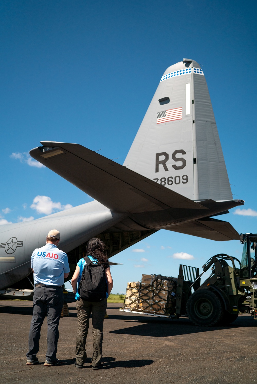 U.S. Military Prepares Humanitarian Aid For Transport In Mozambique