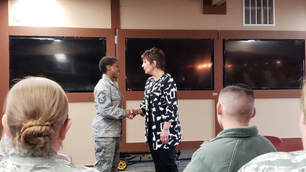 Chief Master Sgt. Jelinski-Hall visits Nevada and leaves a lasting impact