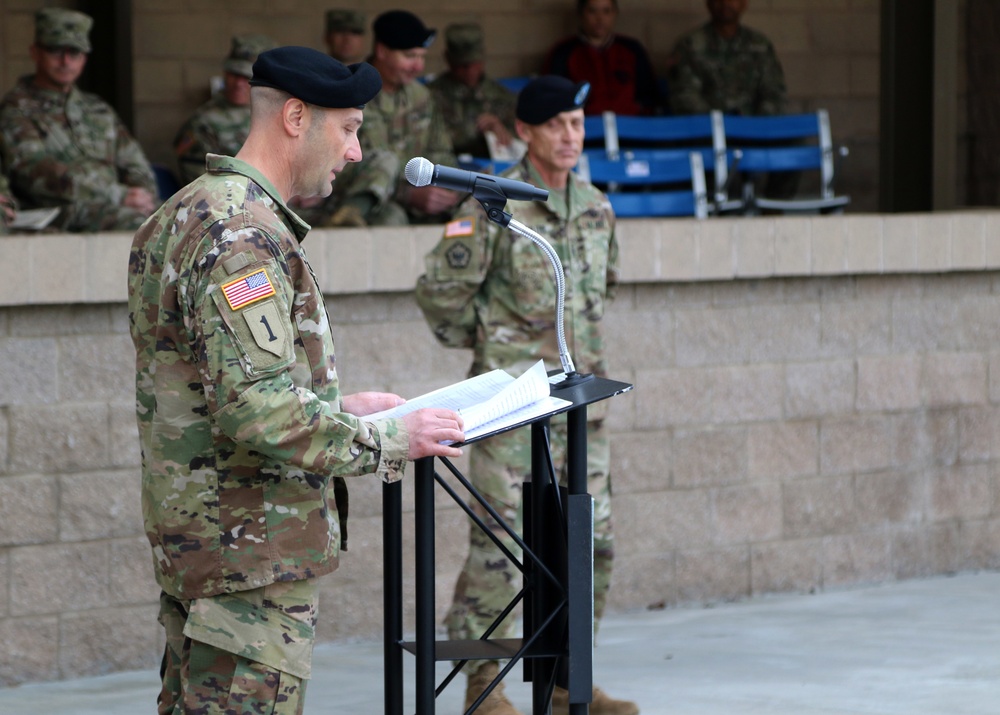 10th Brigade Engineer Battalion Change of Responsibility