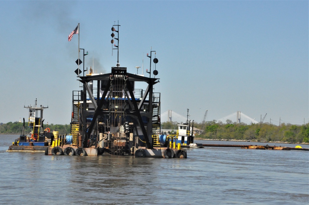 Dredging the harbor