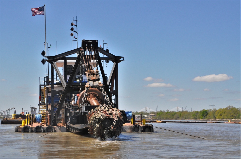 Dredging the harbor