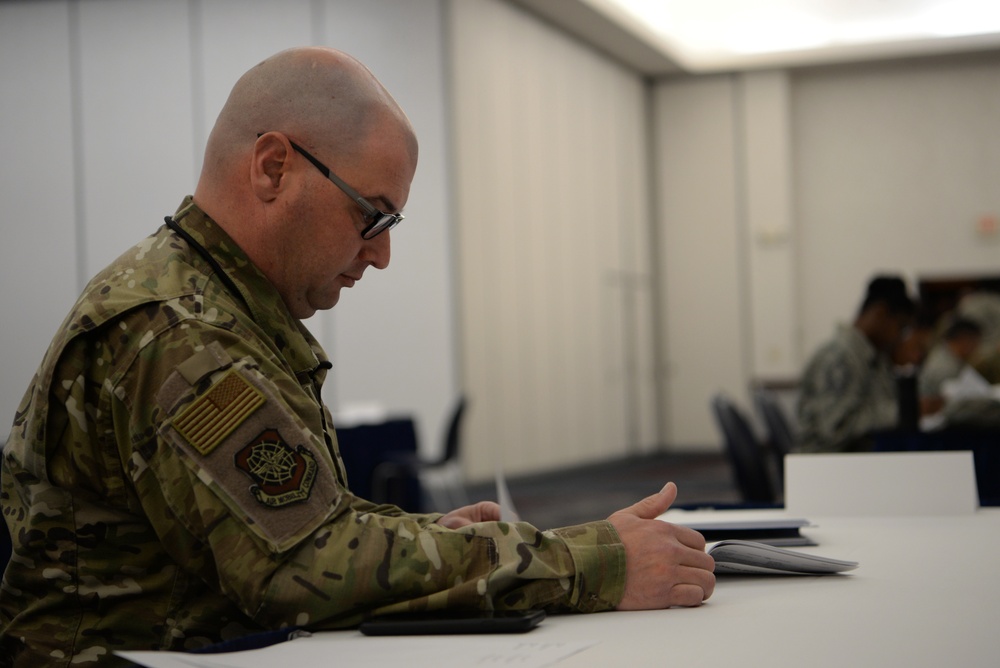 Technical sergeants take time to learn from senior leaders