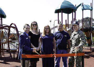 Norfolk Naval Shipyard's Scott Center Annex Holds Ribbon Cutting Ceremony for New Playground and Picnic Shelters