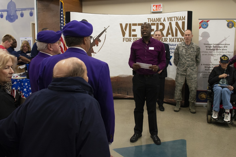 AAFES Exchange host pinning ceremony to commemorate Vietnam-era veterans