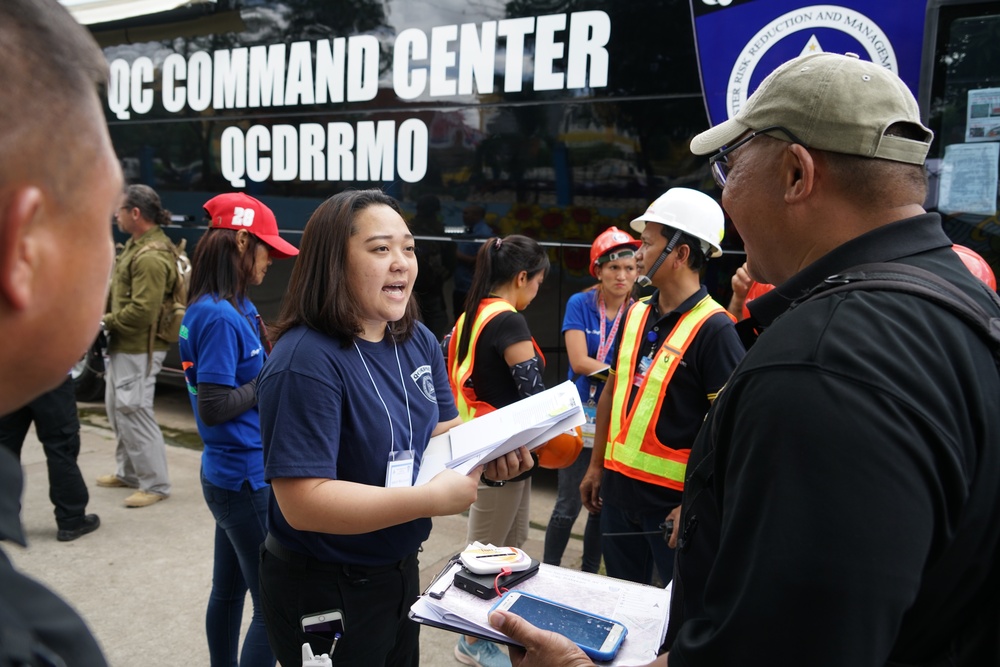 Hawaii National Guard State Partnership Program participates disaster exercise in Quezon City.