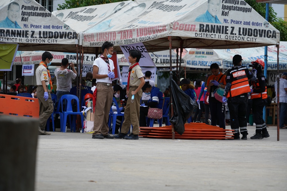 Hawaii National Guard State Partnership Program participates disaster exercise in Quezon City.