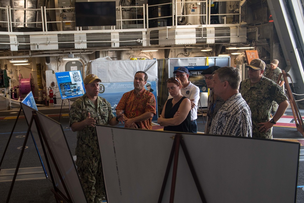 USS Zumwalt Gives Tours in Pearl Harbor