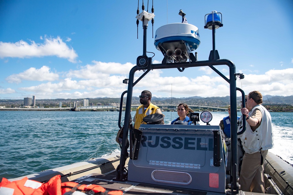 USS Zumwalt Small Boat Operations