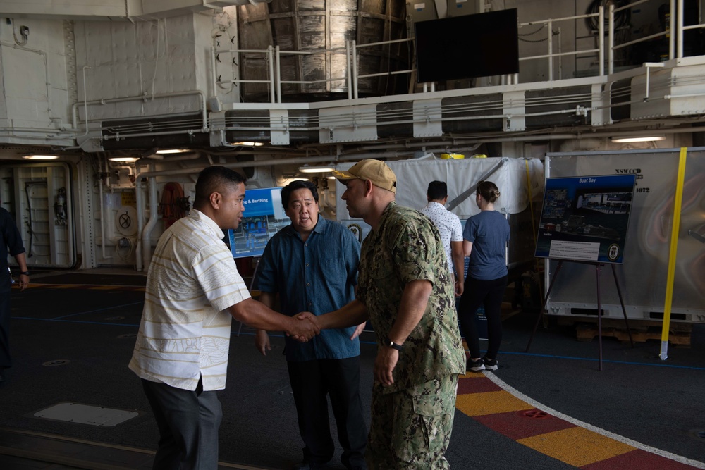 Hawaii State Representative tours USS Zumwalt